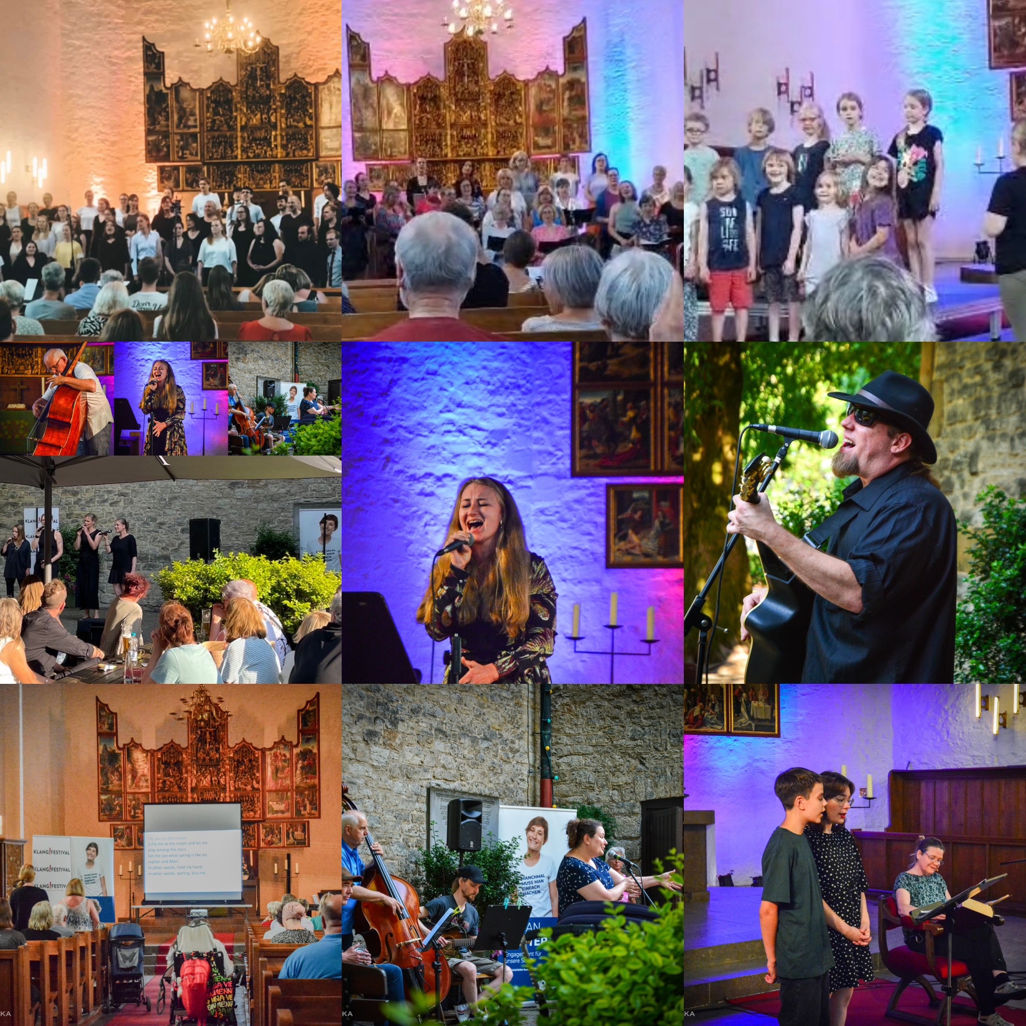 Bilder von vielen Musiker*innen, die an den SommerabendT&uuml;rchen beteiligt sind.
